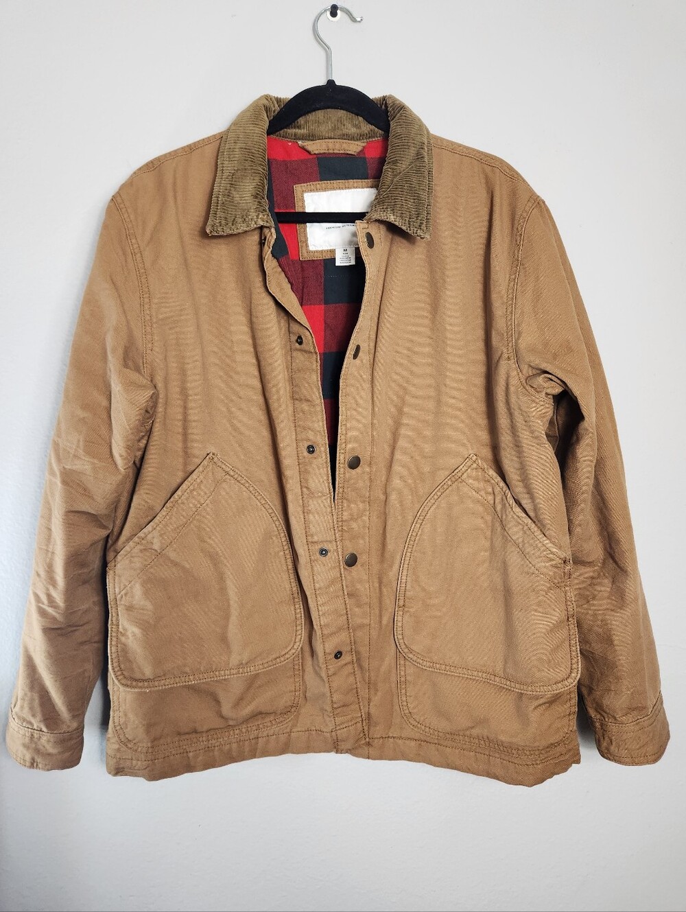 American Eagle Mens |M| Golden Brown Canvas Chore/Utility/Barn/Shacket Coat